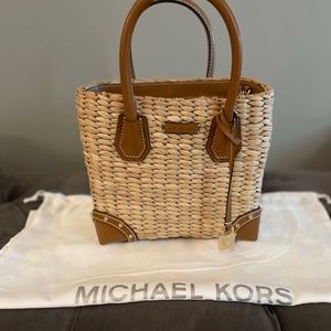 MICHAEL KORS Woven Basket Purse